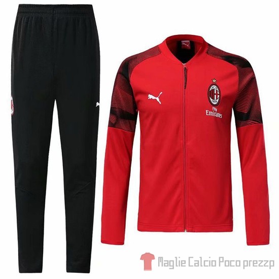 Tuta da Track Milan N98 2019/2020 Rosso - Clicca l'immagine per chiudere